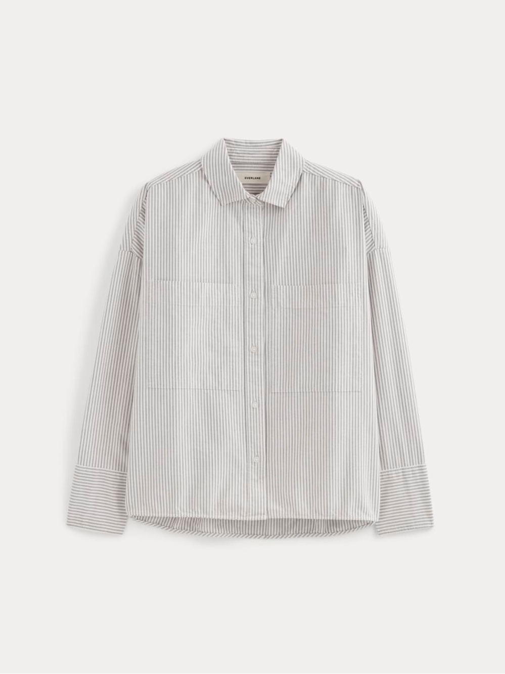 Everlane The Boxy Oxford Black/White - Picture 3 of 15